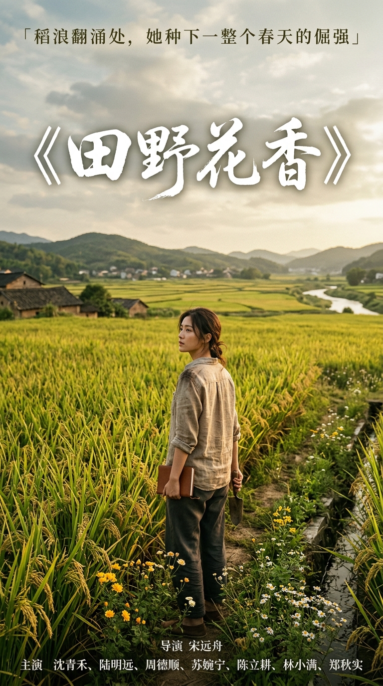 《田野花香》主视觉海报