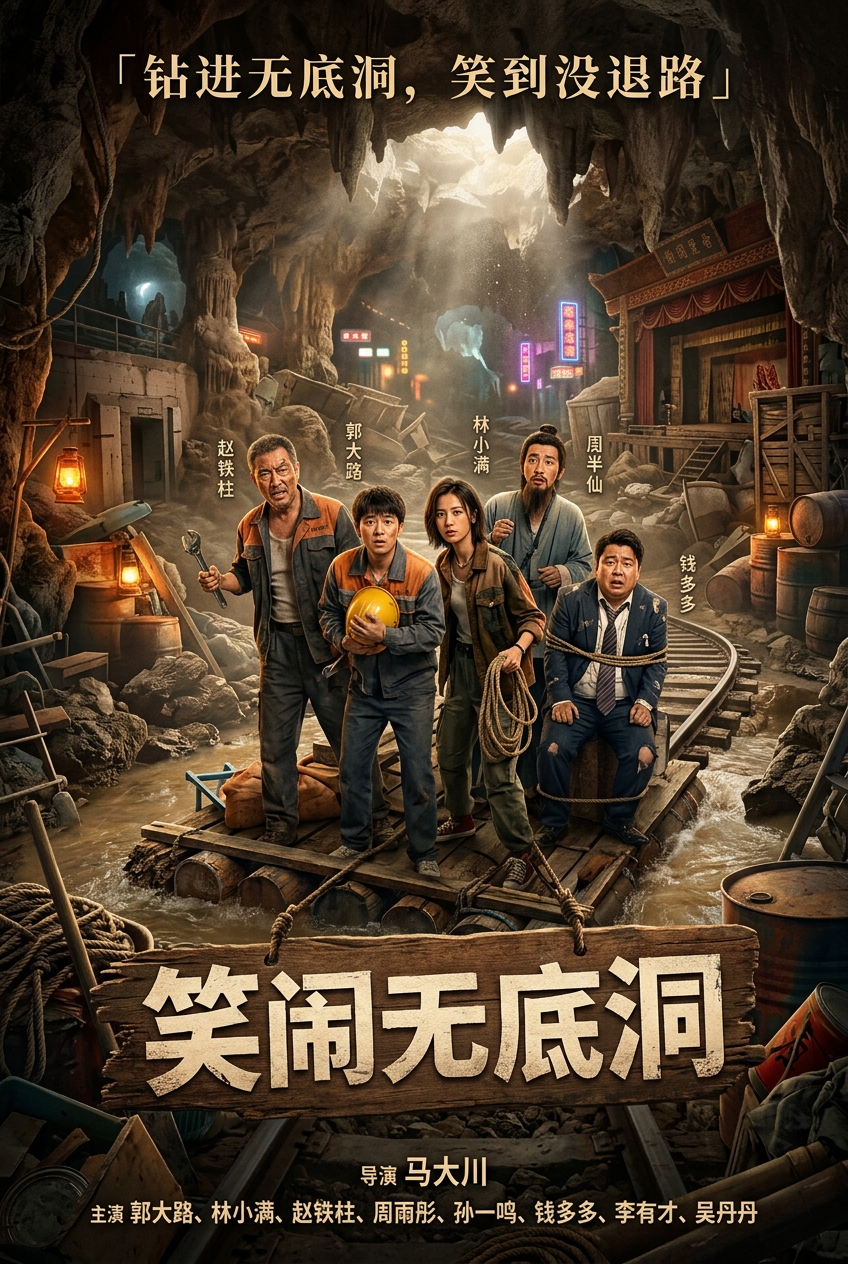 《笑闹无底洞》海报