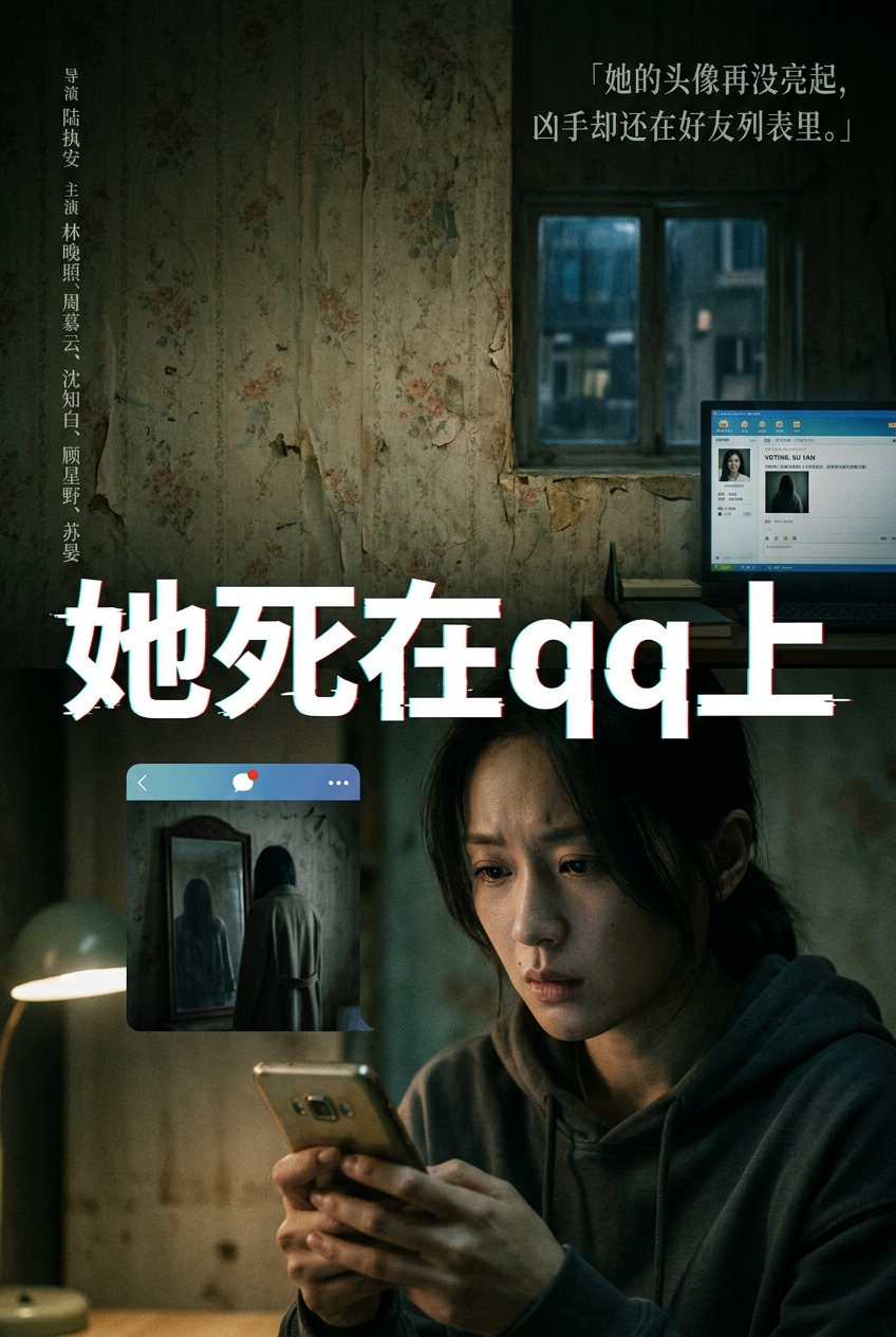 《她死在qq上》海报