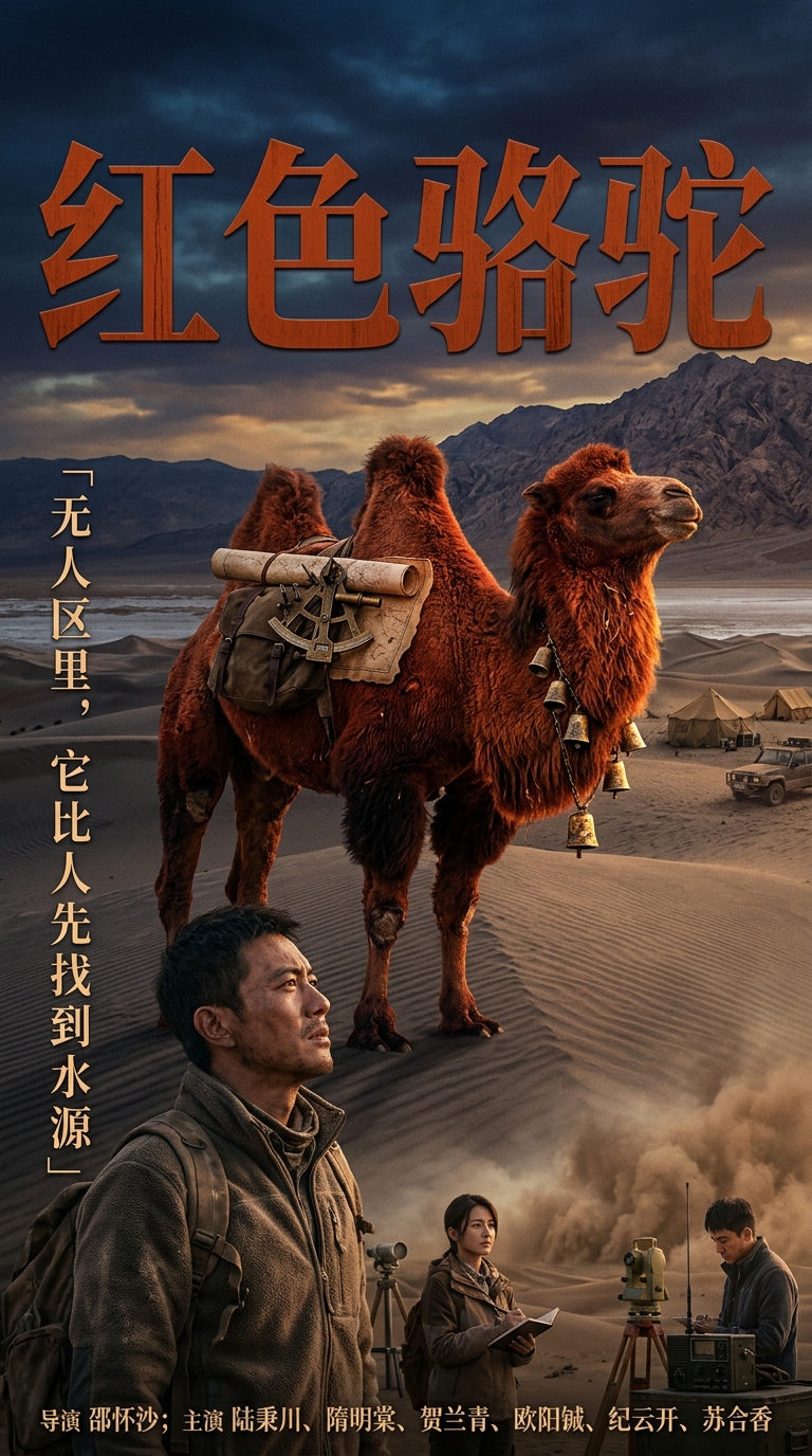 《红色骆驼》海报