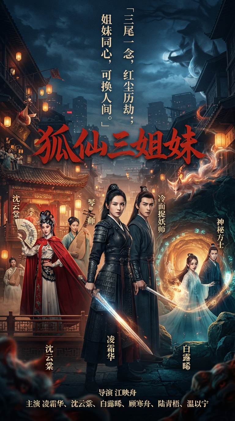 《狐仙三姐妹》主视觉海报