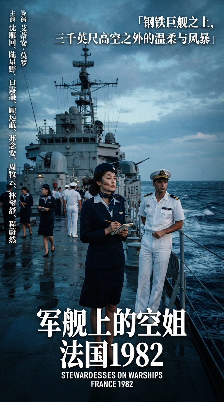 《军舰上的空姐法国1982》海报